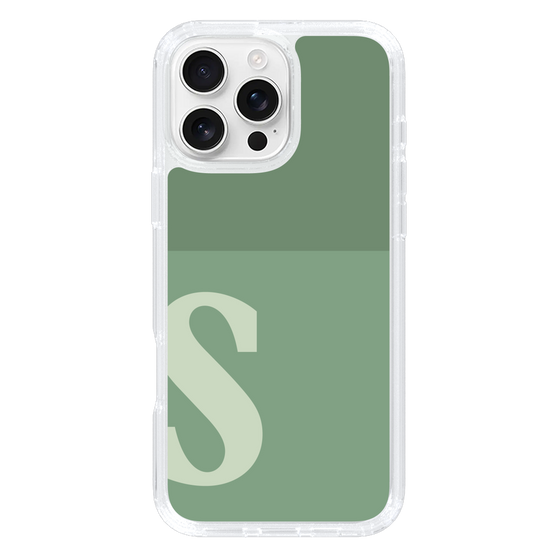 Slim Protection Case［ オリジナル - initial two tone - S green ］