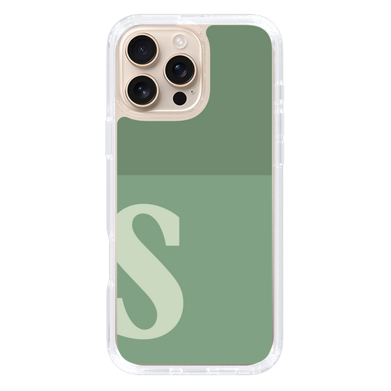 Slim Protection Case［ オリジナル - initial two tone - S green ］