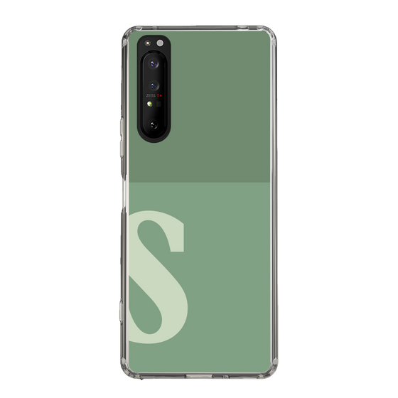 Slim Protection Case［ Original - initial two tone - S green ］