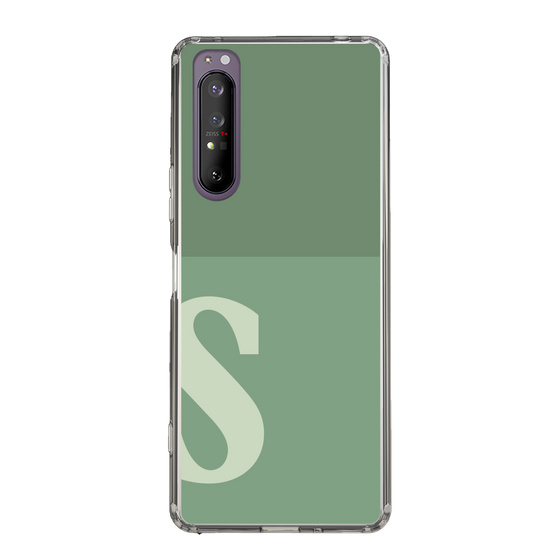 Slim Protection Case［ Original - initial two tone - S green ］