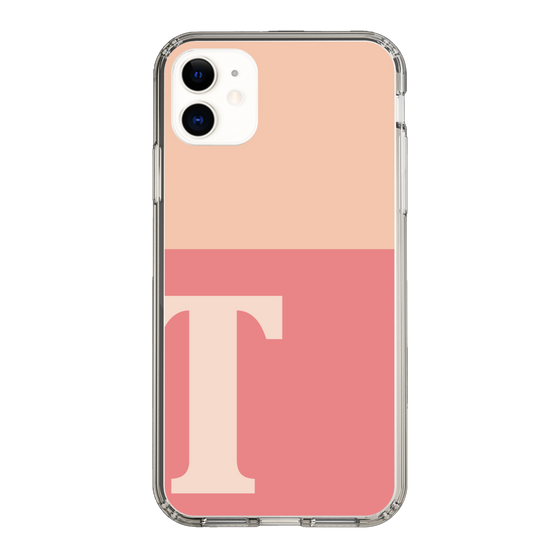 Slim Protection Case［ Original - initial two tone - T pink ］