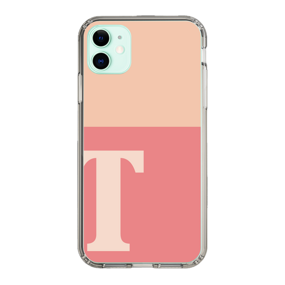 Slim Protection Case［ Original - initial two tone - T pink ］