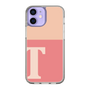 Slim Protection Case［ Original - initial two tone - T pink ］
