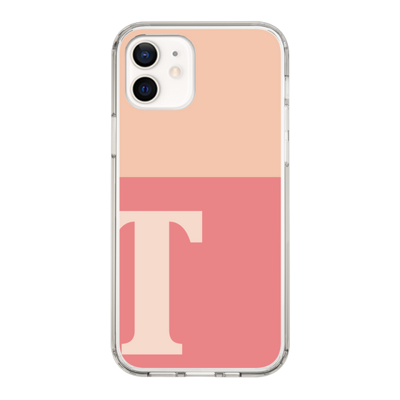Slim Protection Case［ Original - initial two tone - T pink ］