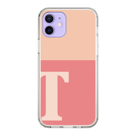 Slim Protection Case［ Original - initial two tone - T pink ］
