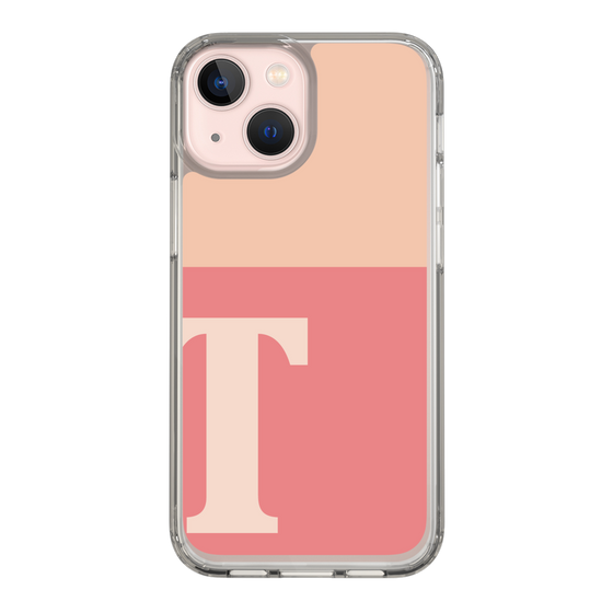 Slim Protection Case［ Original - initial two tone - T pink ］