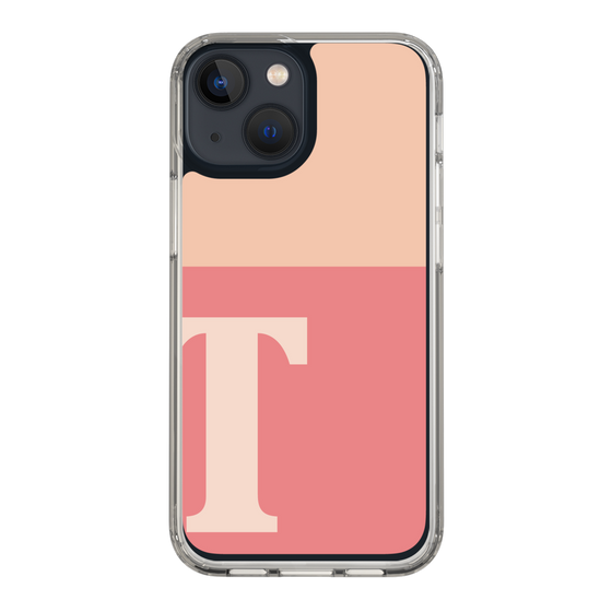 Slim Protection Case［ Original - initial two tone - T pink ］