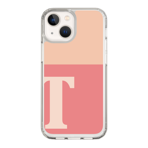 Slim Protection Case［ Original - initial two tone - T pink ］