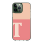 Slim Protection Case［ Original - initial two tone - T pink ］