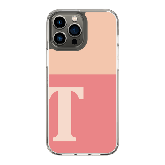 Slim Protection Case［ Original - initial two tone - T pink ］