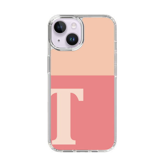 Slim Protection Case［ Original - initial two tone - T pink ］