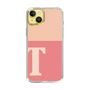 Slim Protection Case［ Original - initial two tone - T pink ］