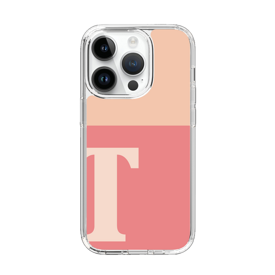 Slim Protection Case［ Original - initial two tone - T pink ］