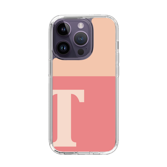 Slim Protection Case［ Original - initial two tone - T pink ］
