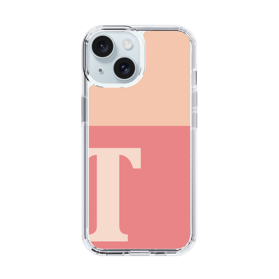 Slim Protection Case［ Original - initial two tone - T pink ］