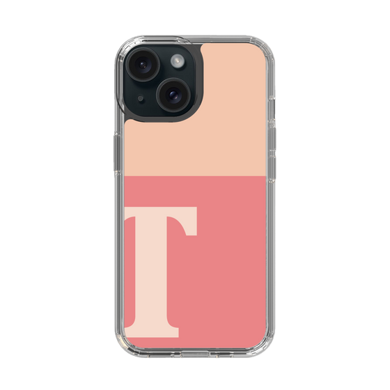 Slim Protection Case［ Original - initial two tone - T pink ］