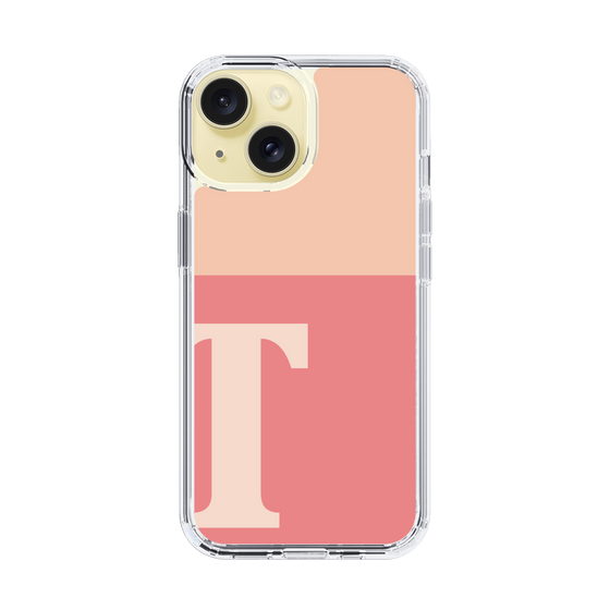 Slim Protection Case［ Original - initial two tone - T pink ］