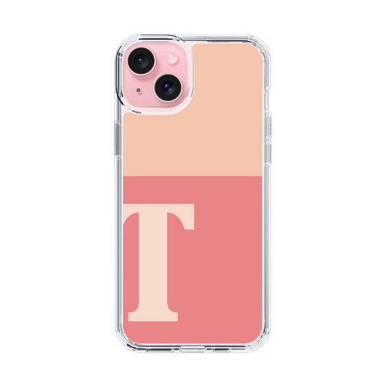 Slim Protection Case［ Original - initial two tone - T pink ］