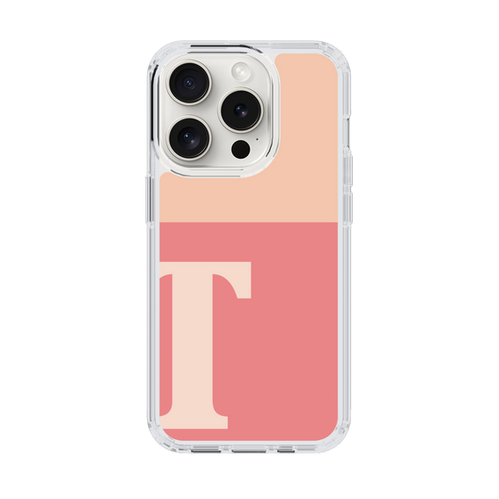 Slim Protection Case［ Original - initial two tone - T pink ］