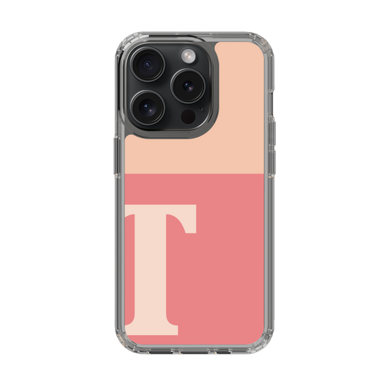 Slim Protection Case［ Original - initial two tone - T pink ］