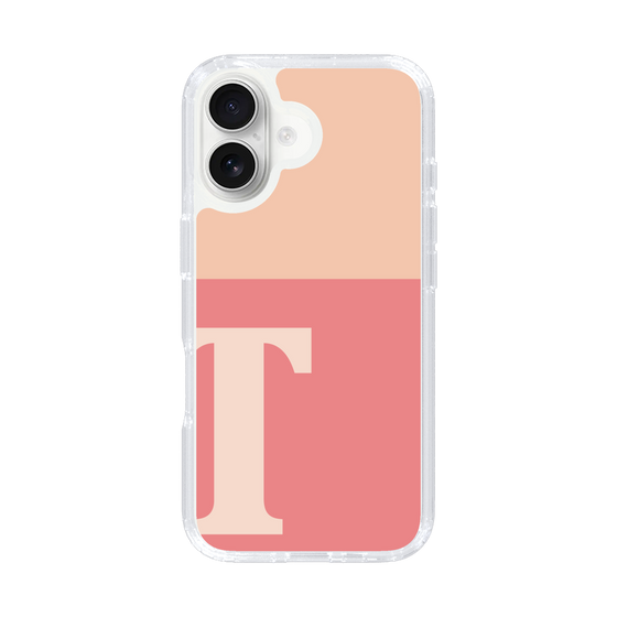 Slim Protection Case［ オリジナル - initial two tone - T pink ］