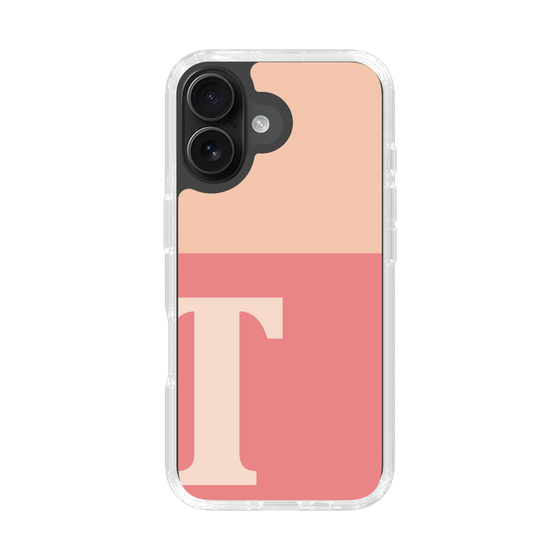 Slim Protection Case［ オリジナル - initial two tone - T pink ］
