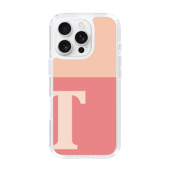 Slim Protection Case［ オリジナル - initial two tone - T pink ］