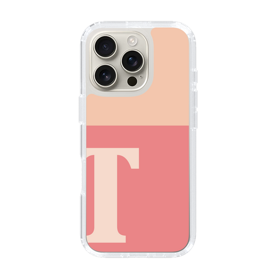 Slim Protection Case［ オリジナル - initial two tone - T pink ］