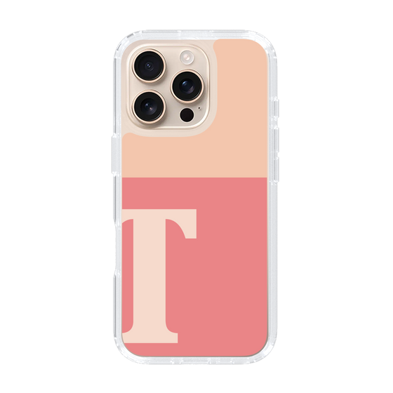 Slim Protection Case［ オリジナル - initial two tone - T pink ］