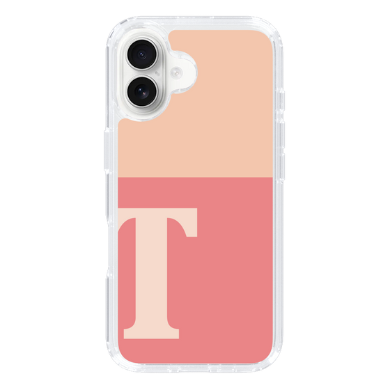Slim Protection Case［ オリジナル - initial two tone - T pink ］