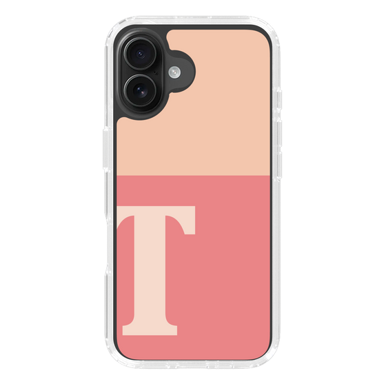 Slim Protection Case［ オリジナル - initial two tone - T pink ］