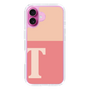 Slim Protection Case［ オリジナル - initial two tone - T pink ］