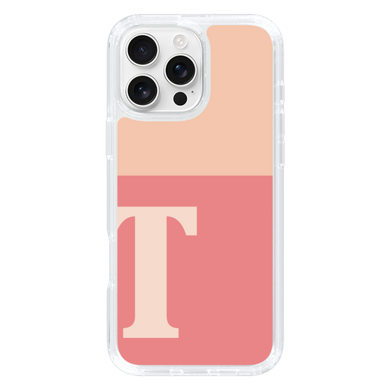 Slim Protection Case［ オリジナル - initial two tone - T pink ］