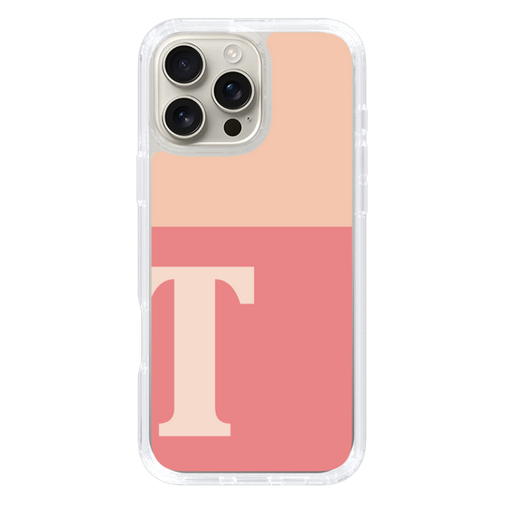 Slim Protection Case［ オリジナル - initial two tone - T pink ］