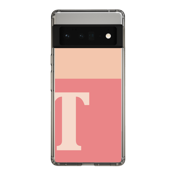 Slim Protection Case［ Original - initial two tone - T pink ］