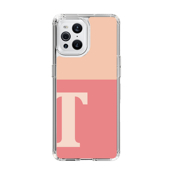 Slim Protection Case［ Original - initial two tone - T pink ］