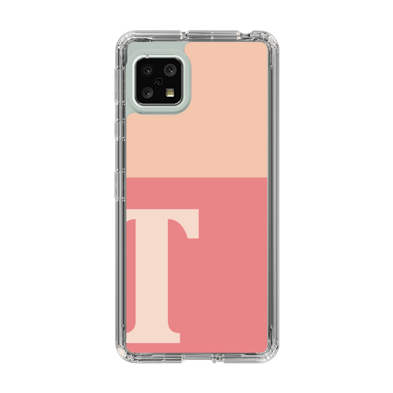 Slim Protection Case［ Original - initial two tone - T pink ］
