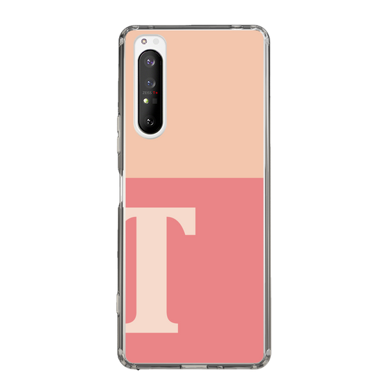 Slim Protection Case［ Original - initial two tone - T pink ］