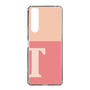 Slim Protection Case［ Original - initial two tone - T pink ］