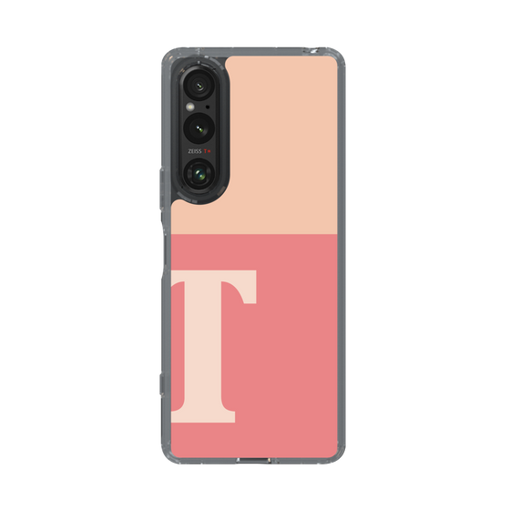 Slim Protection Case［ Original - initial two tone - T pink ］