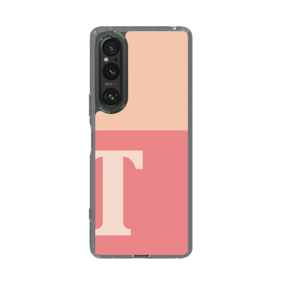 Slim Protection Case［ Original - initial two tone - T pink ］