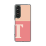 Slim Protection Case［ Original - initial two tone - T pink ］