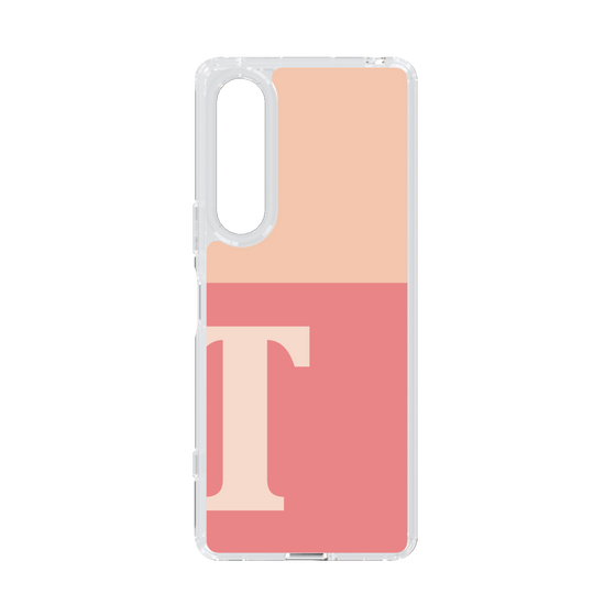 Slim Protection Case［ Original - initial two tone - T pink ］