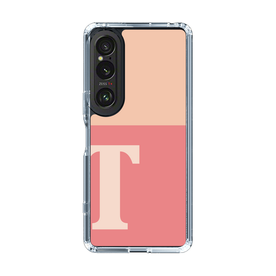 Slim Protection Case［ Original - initial two tone - T pink ］