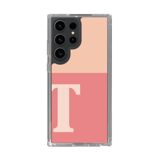 Slim Protection Case［ Original - initial two tone - T pink ］