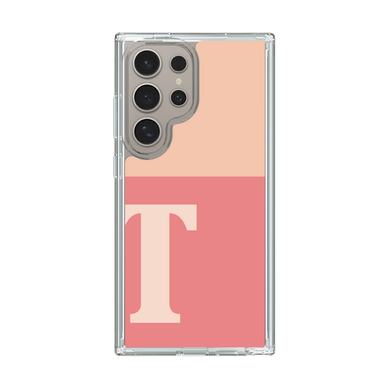 Slim Protection Case［ Original - initial two tone - T pink ］