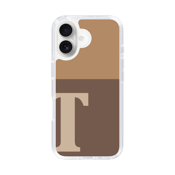 Slim Protection Case［ オリジナル - initial two tone - T brown ］