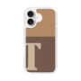 Slim Protection Case［ オリジナル - initial two tone - T brown ］