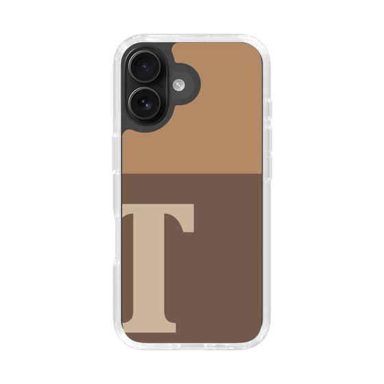 Slim Protection Case［ オリジナル - initial two tone - T brown ］