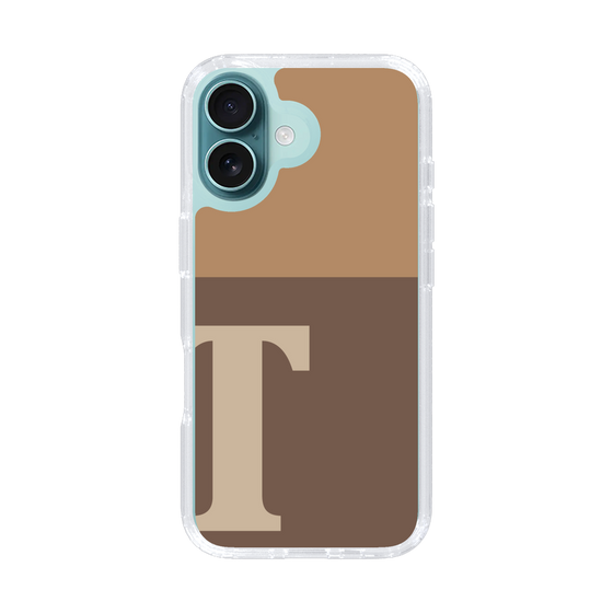 Slim Protection Case［ オリジナル - initial two tone - T brown ］